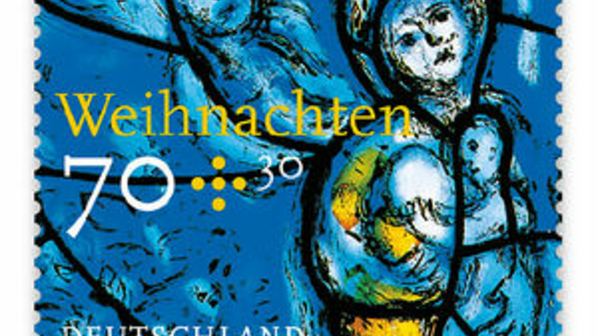 Chagall-Fenster als Briefmarke: Aufschlag für Frankfurter Verein